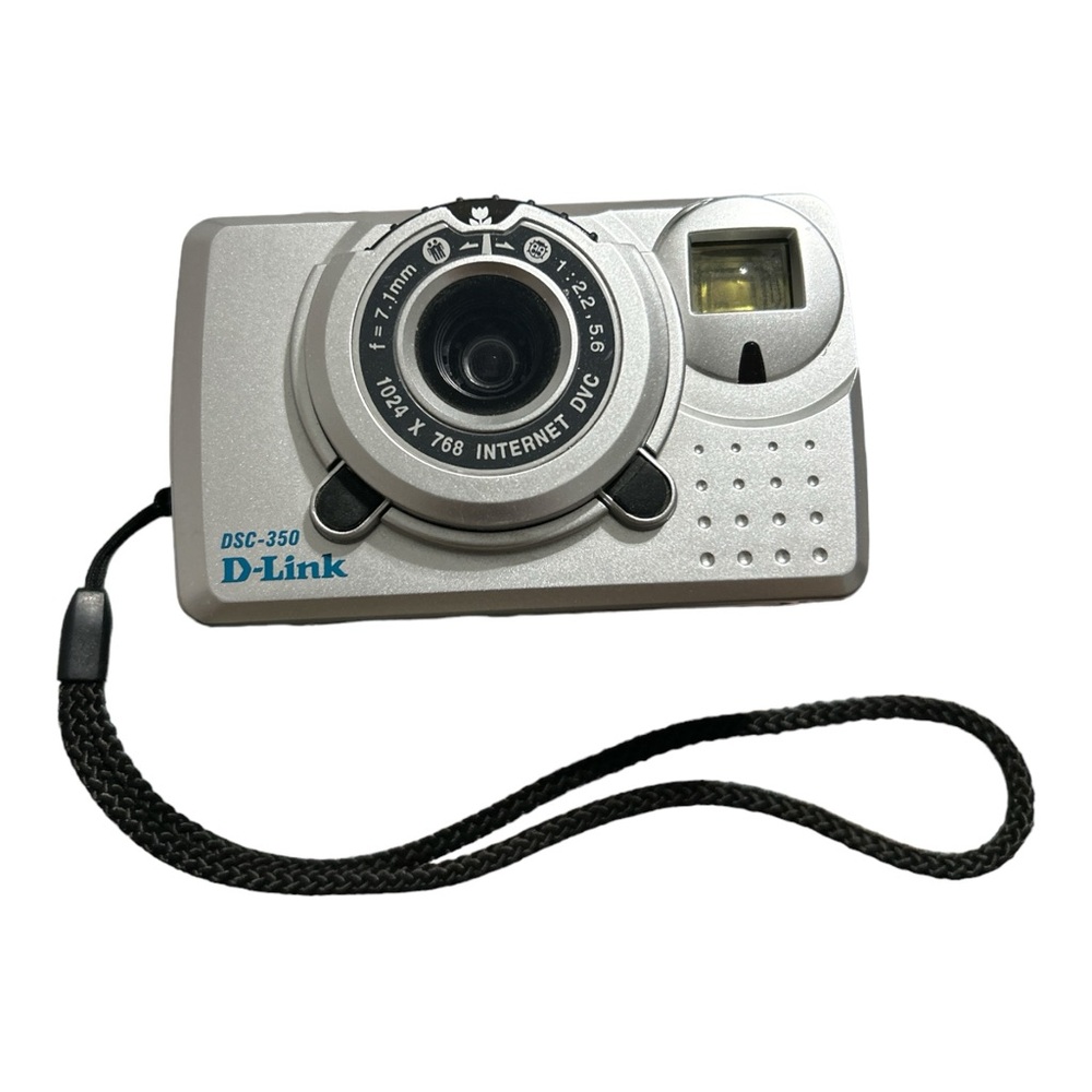 D-Link Silver Digital Camera with Black Strap